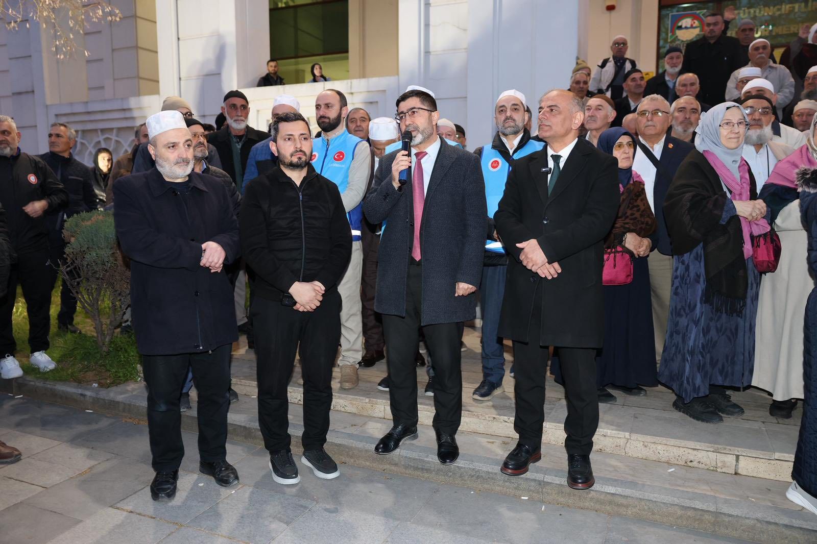 Körfezli İlk Hacı Kafilesi Dualarla Uğurlandı