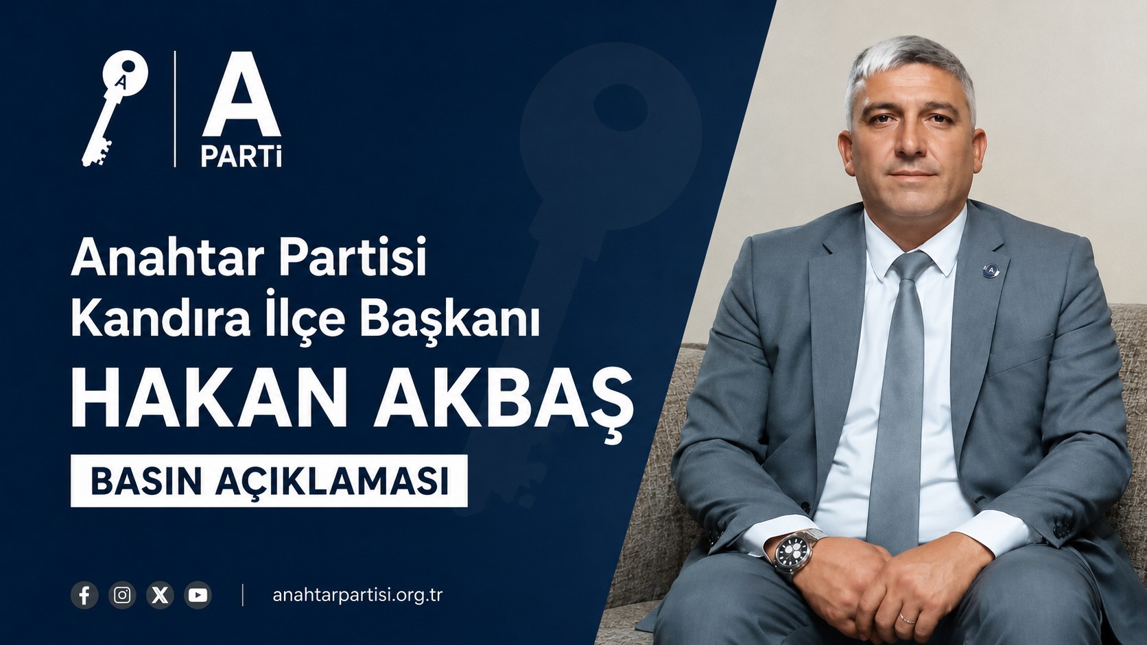Anahtar Partisi Kandıra İlçe Başkanı Hakan Akbaş'tan Basın Açıklaması