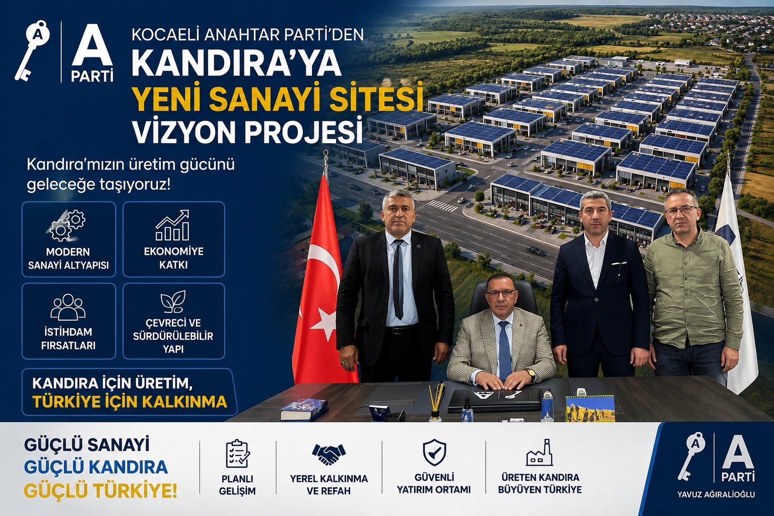 Kocaeli Anahtar Parti'den Kandıra'ya Yeni Sanayi Sitesi Vizyon Projesi