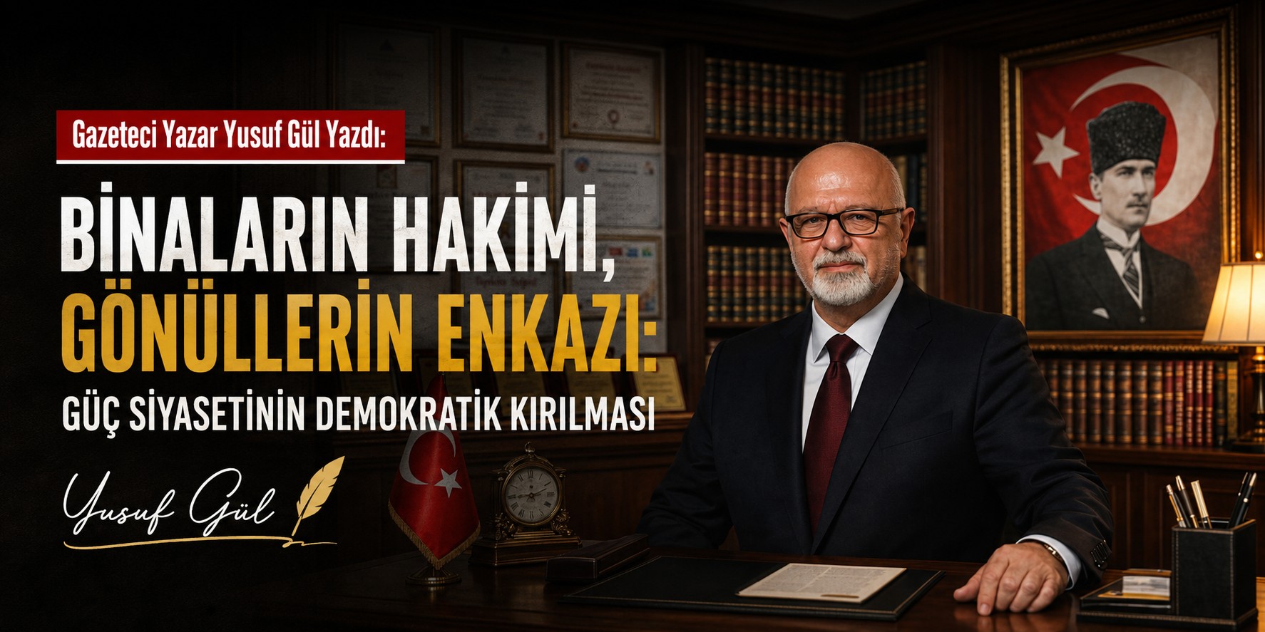 Gazeteci Yazar Yusuf Gül Yazdı: "Binaların Hakimi, Gönüllerin Enkazı: Güç Siyasetinin Demokratik Kırılması"