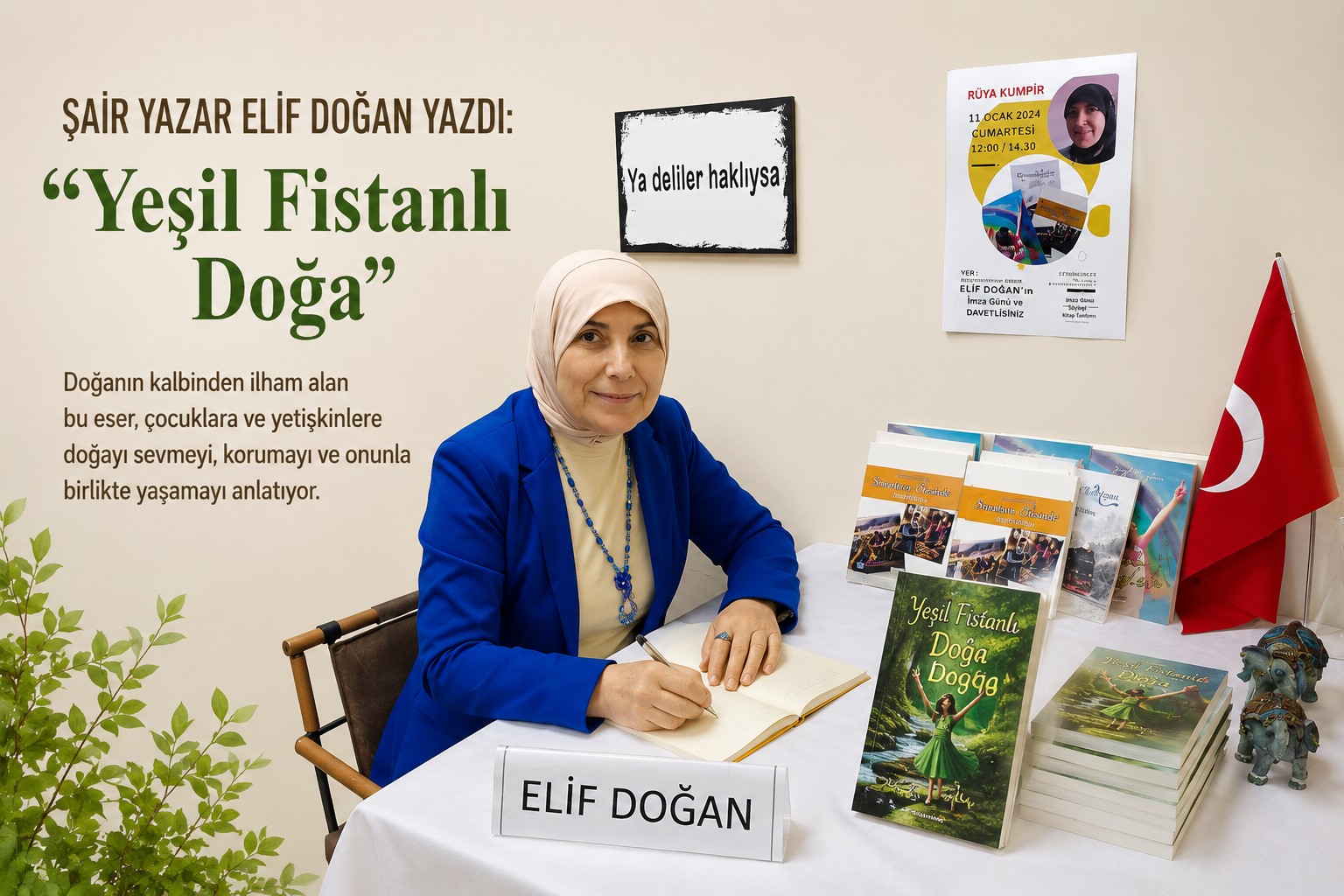 Şair  Yazar Elif Doğan Şiiri: "Yeşil Fistanlı Doğa"