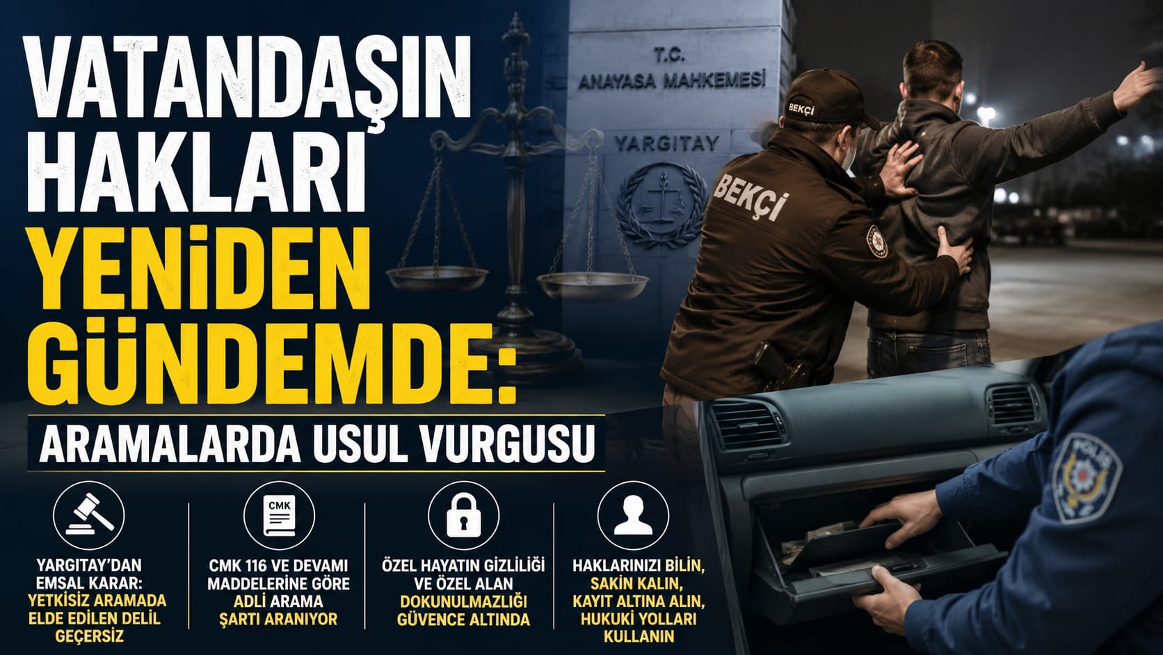Vatandaşların Hakları Yeniden Gündemde: Aramalarda Usul Vurgusu