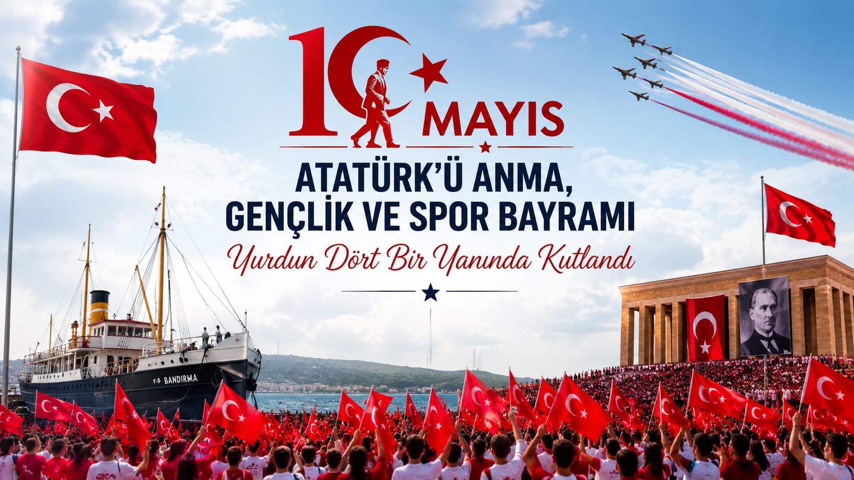 19 Mayıs Atatürk’ü Anma, Gençlik ve Spor Bayramı Yurdun Dört Bir Yanında Coşkuyla Kutlandı