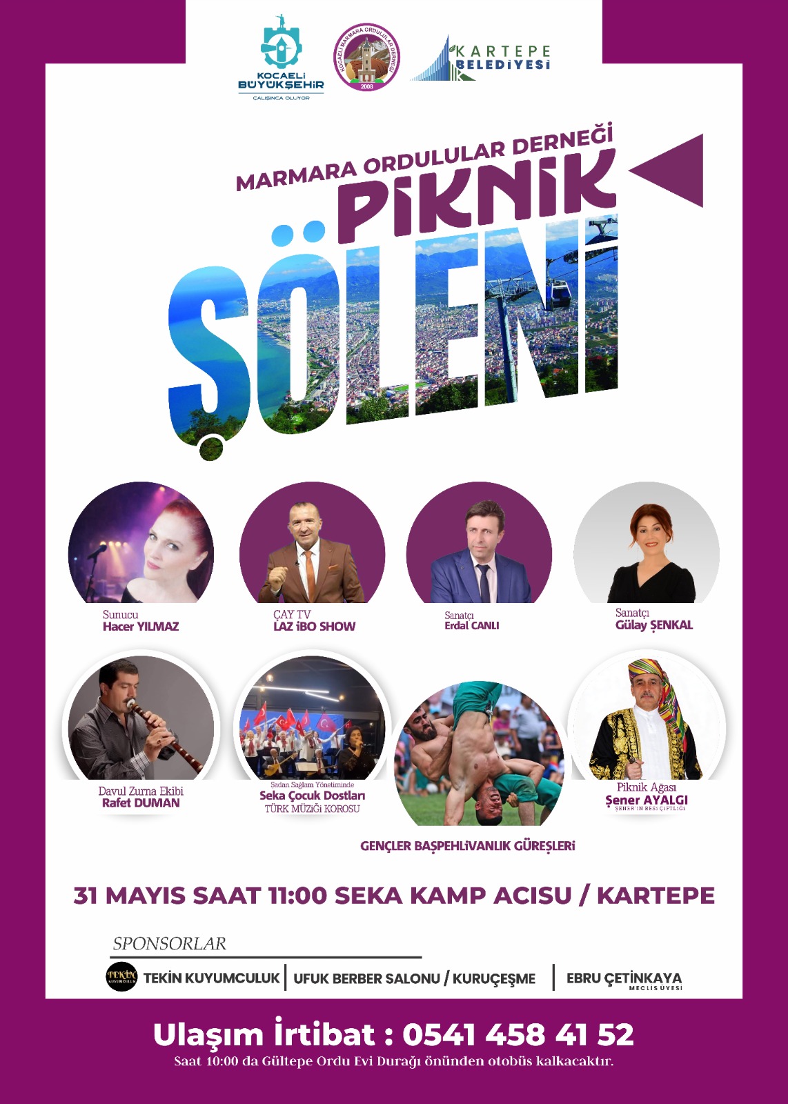 Marmara Ordulular Kartepe’de Buluşuyor: Piknik Şöleni Müzik ve Güreşle Renklenecek