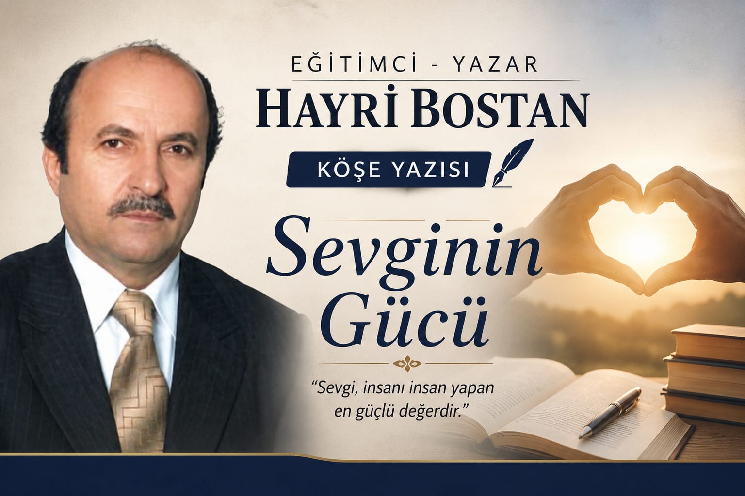 Eğitimci Yazar Hayri Bostan Yazdı: "Sevginin Gücü"