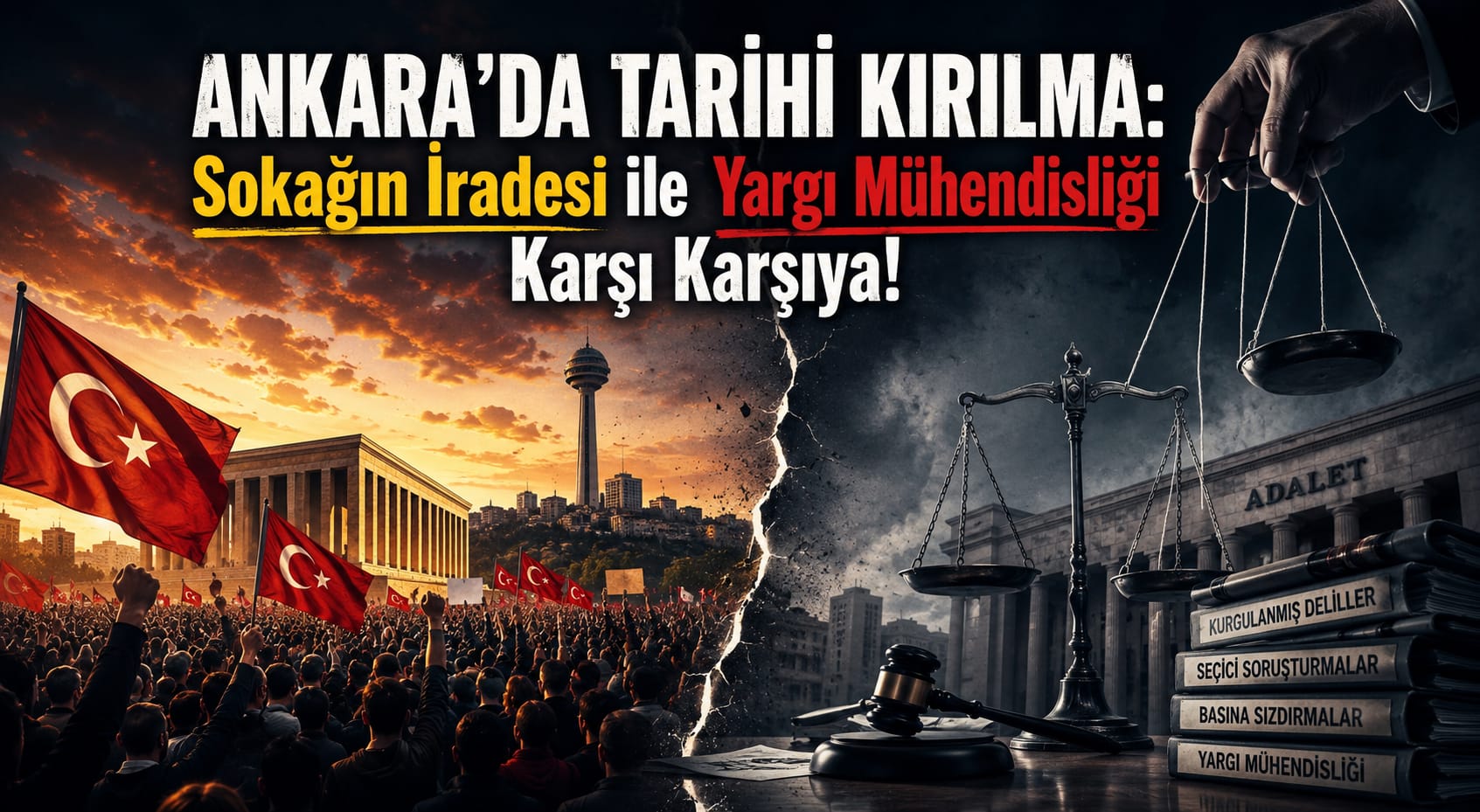ANKARA’DA TARİHİ KIRILMA: 
Sokağın İradesi ile Yargı Mühendisliği Karşı Karşıya!