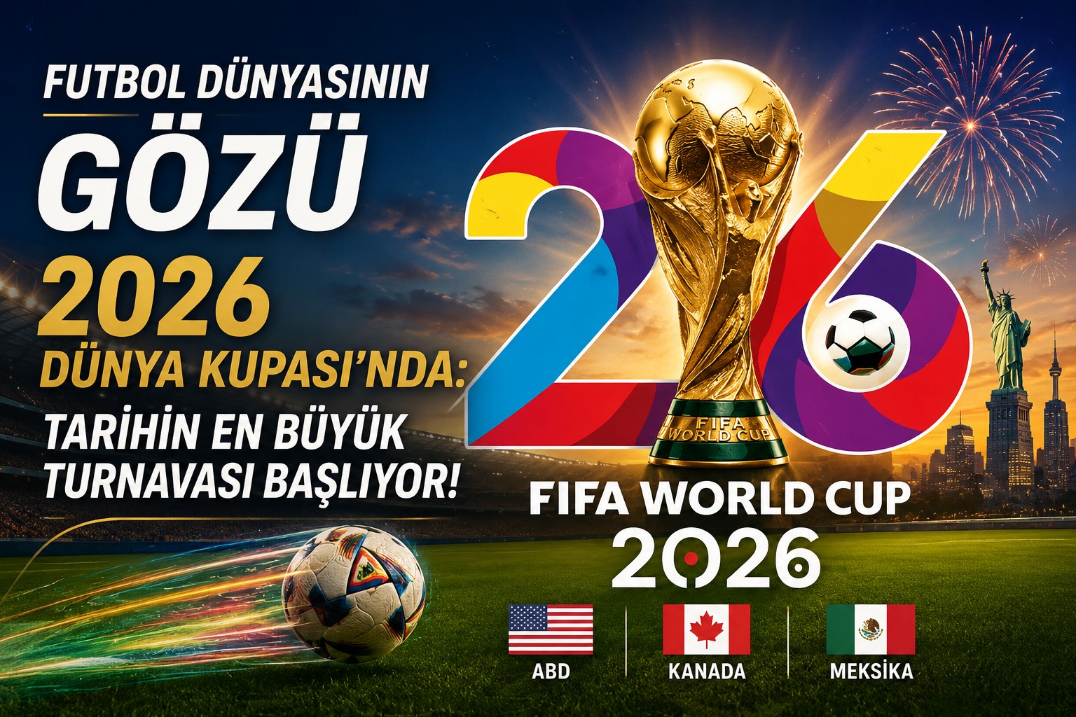 Futbol Dünyasının Gözü 2026 Dünya Kupası'nda: Tarihin En Büyük Turnuvası Başlıyor!