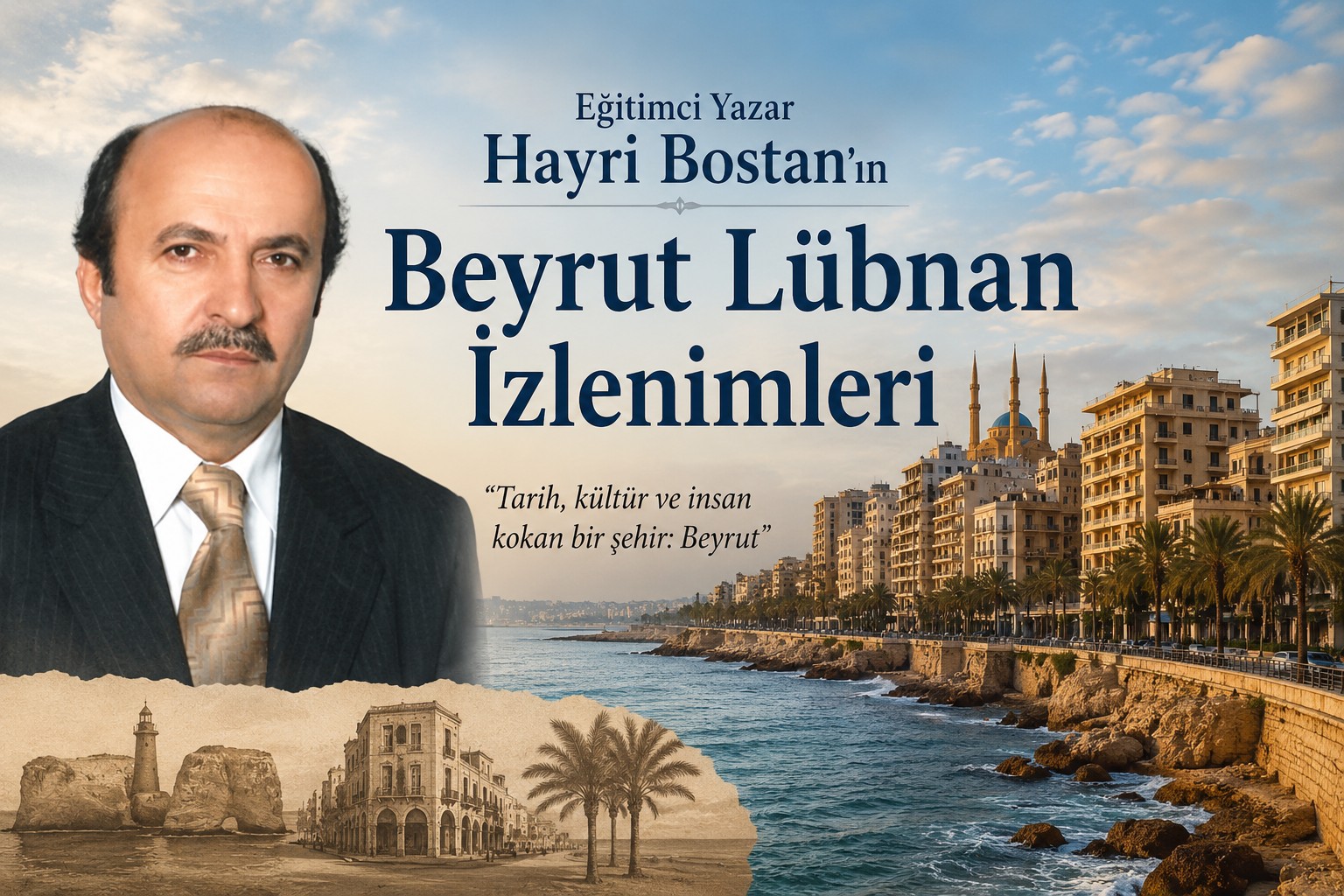 Eğitimci Yazar Hayri Bostan'ın Beyrut Lübnan İzlenimleri