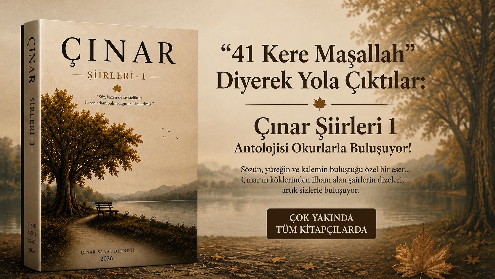 "41 Kere Maşallah" Diyerek Yola Çıktılar: Çınar Şiirleri 1 Antolojisi Okurlarla Buluşuyor!