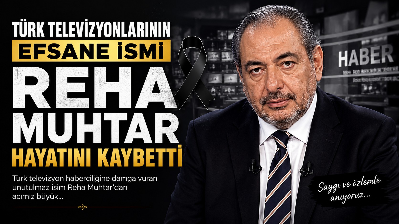 Türk Televizyonlarının Efsane İsmi Reha Muhtar Hayatını Kaybetti