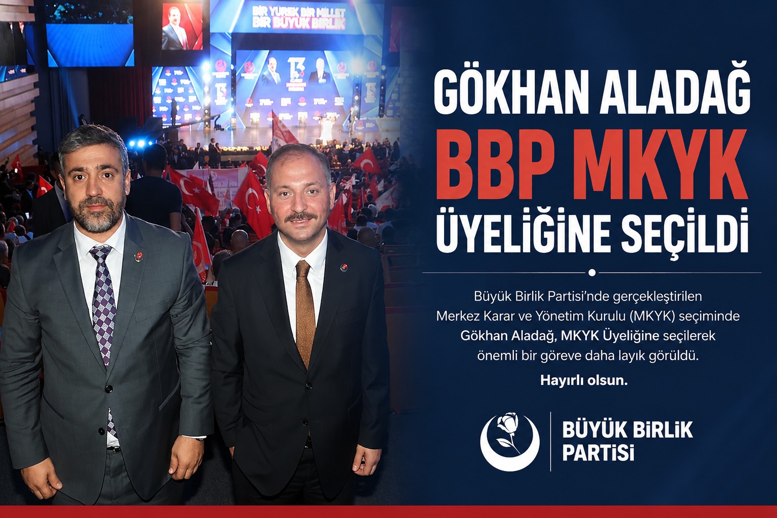 Gökhan Aladağ, BBP MKYK Üyeliğine Seçildi