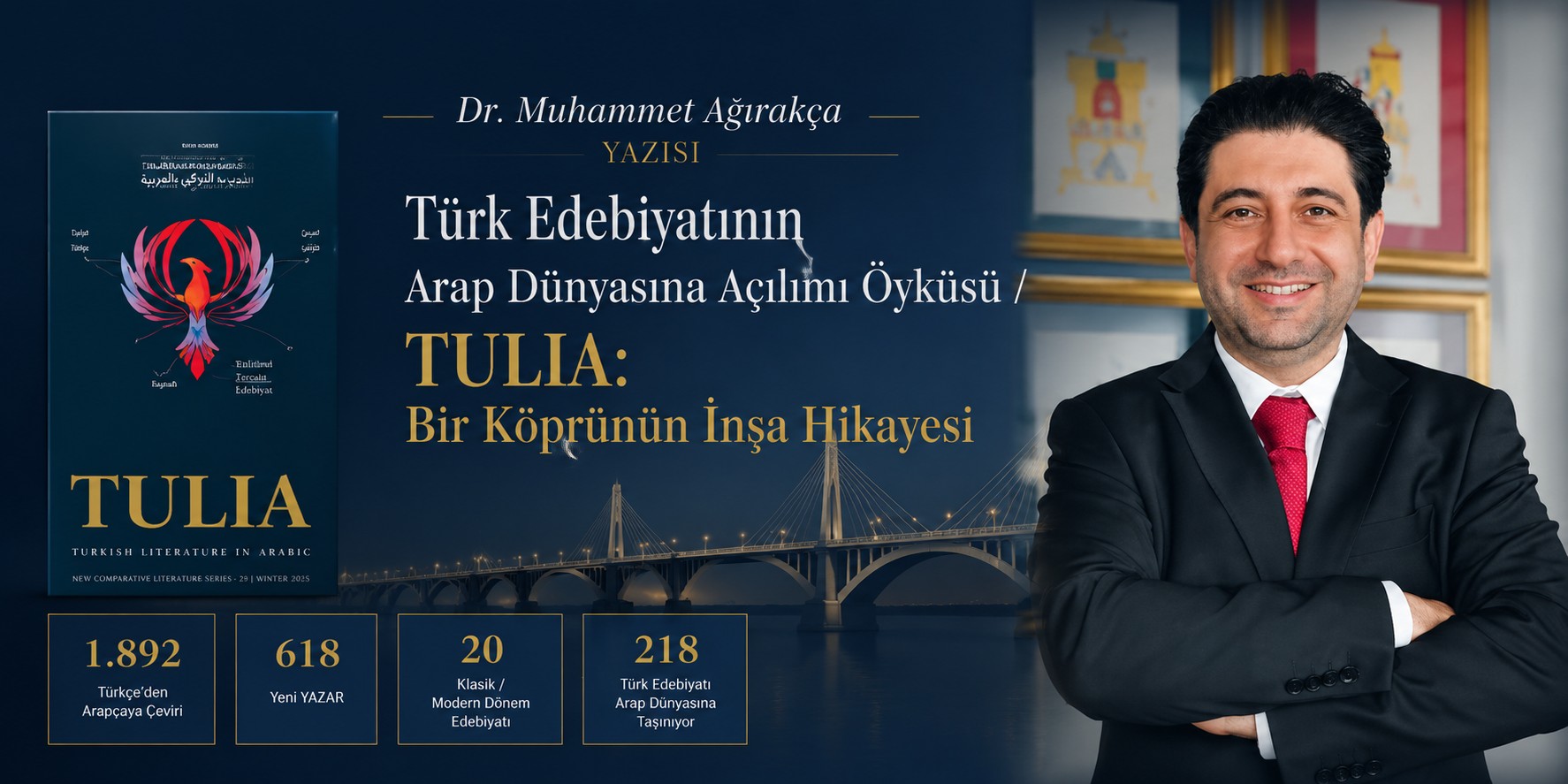 Dr. Muhammet Ağırakça Yazısı: "Türk Edebiyatının Arap Dünyasına Açılımı Öyküsü /TULIA: Bir Köprünün İnşa Hikayesi"