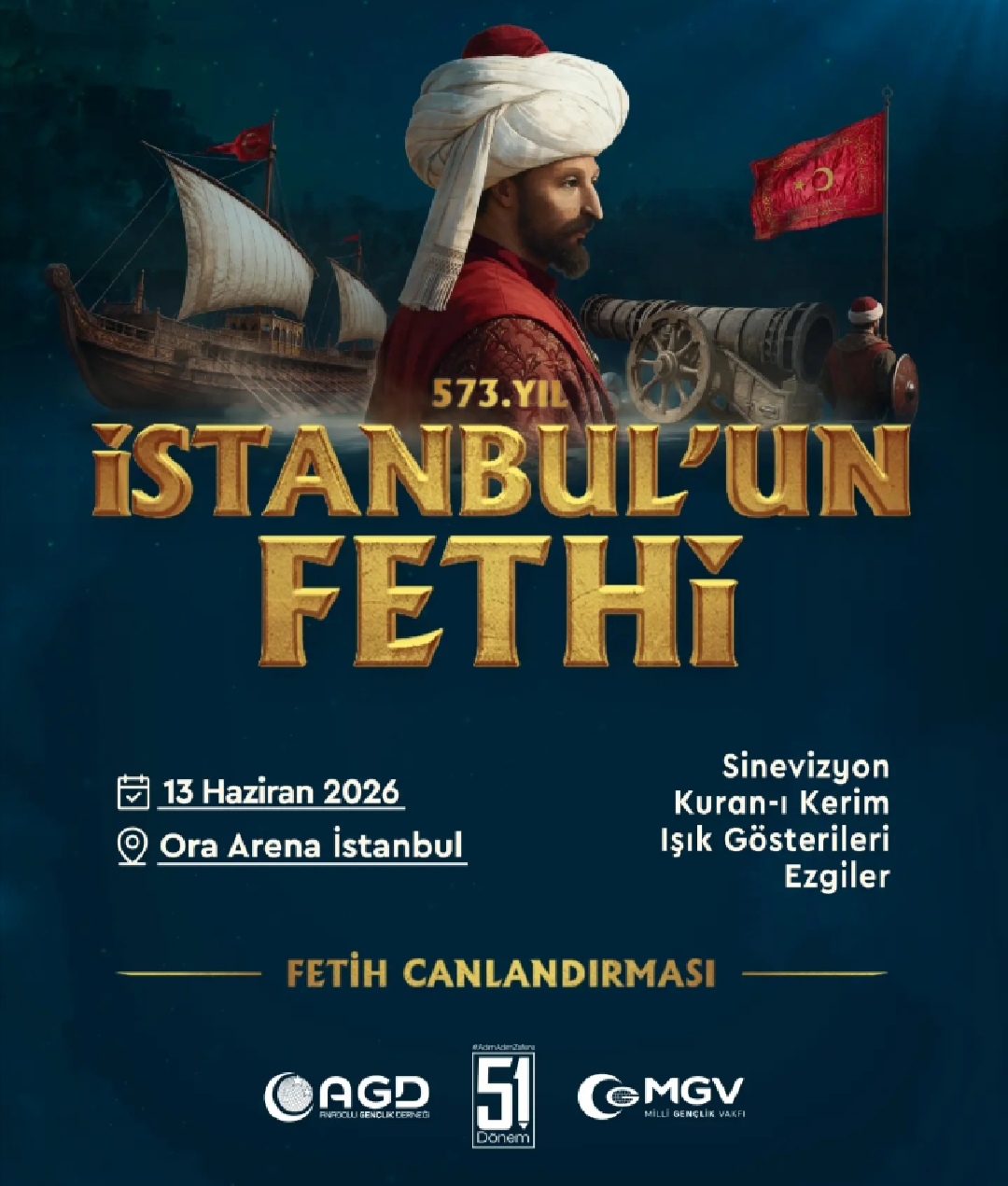 İstanbul’un Fethi’nin 573. Yılı Coşkuyla Kutlanacak