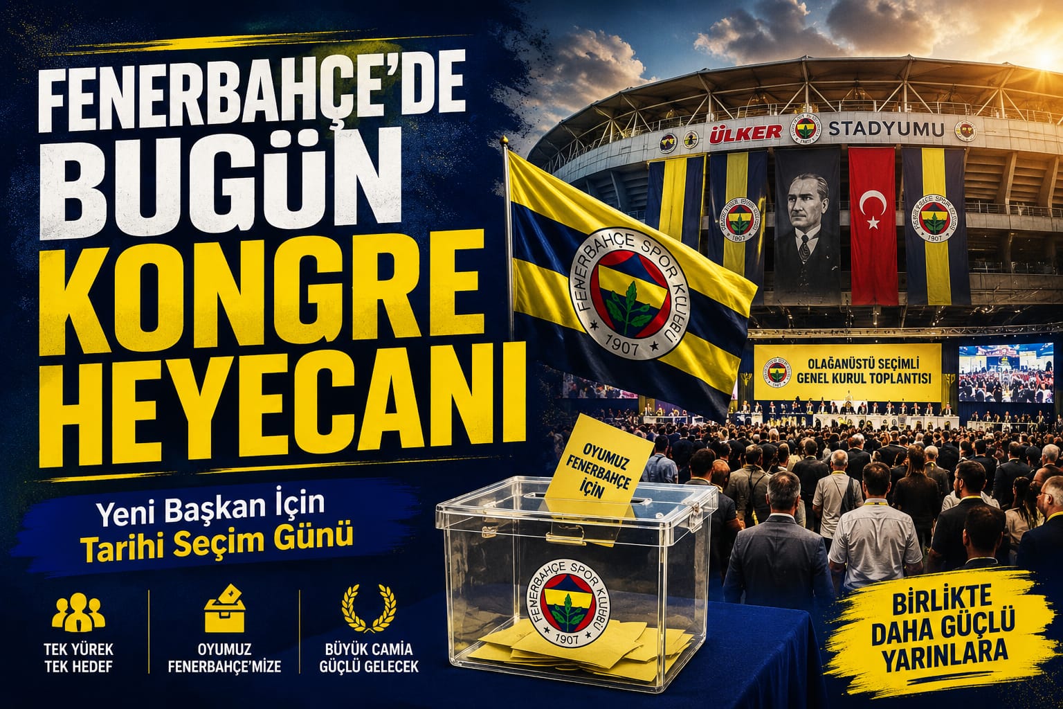 Fenerbahçe'de Bugün Kongre Heyecanı