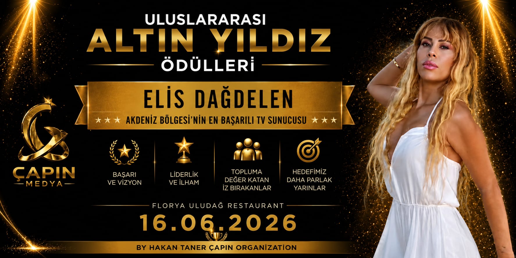 Uluslararası Altın Yıldız Ödülleri'nde Elis Dağdelen'e Büyük Onur