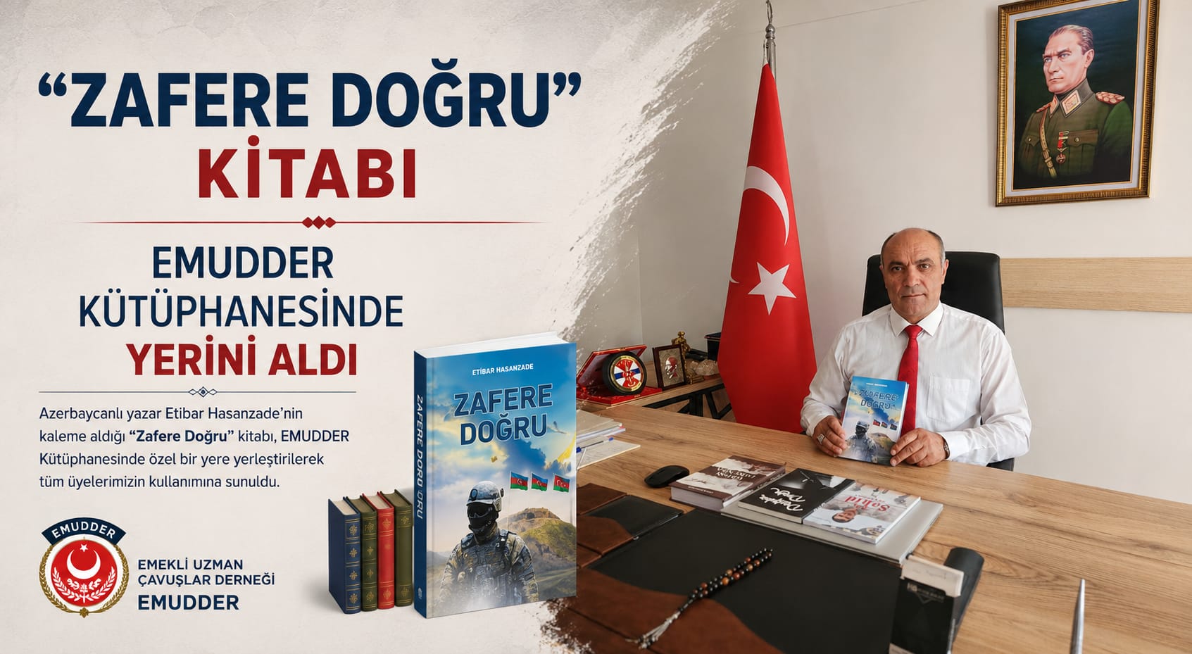 “Zafere Doğru” Kitabı EMUDDER Kütüphanesinde Yerini Aldı