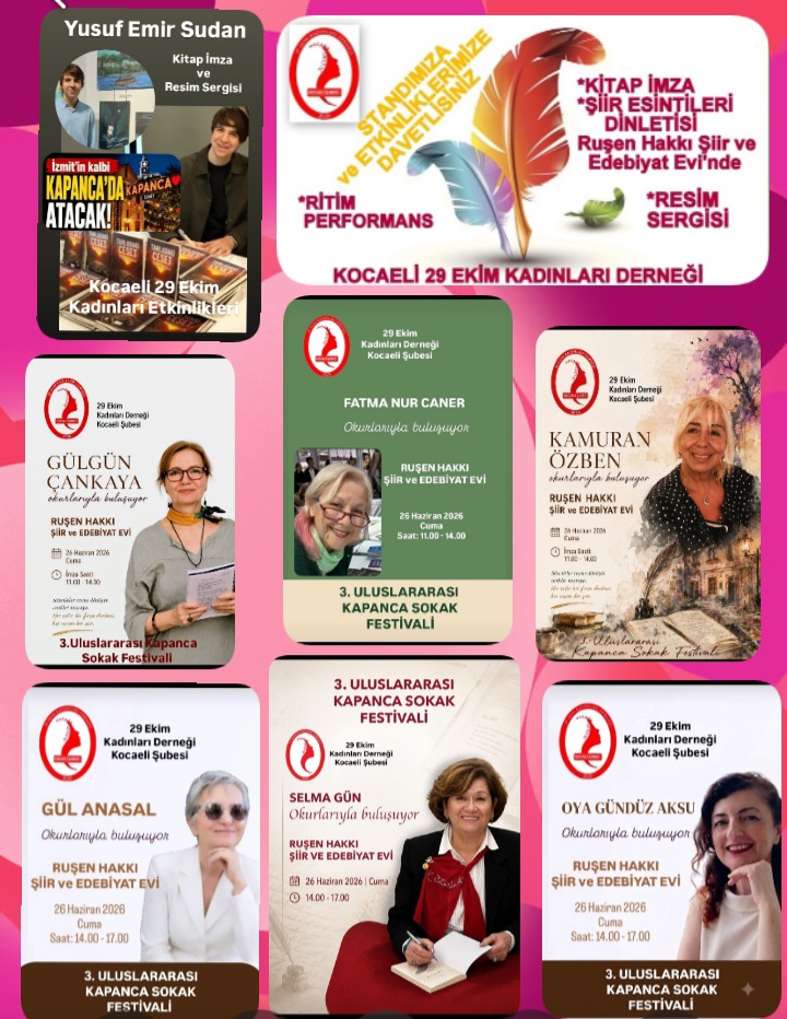 3. Uluslararası Kapanca Sokak Festivali’nde Edebiyat ve Sanat Rüzgârı Esecek