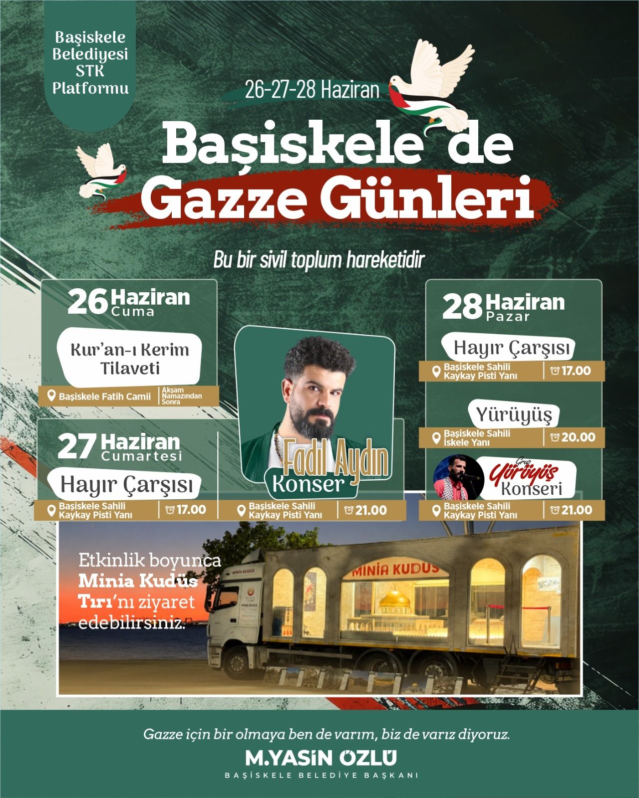 İnsanlık Gazze İçin Başiskele’de Tek Yürek Olacak