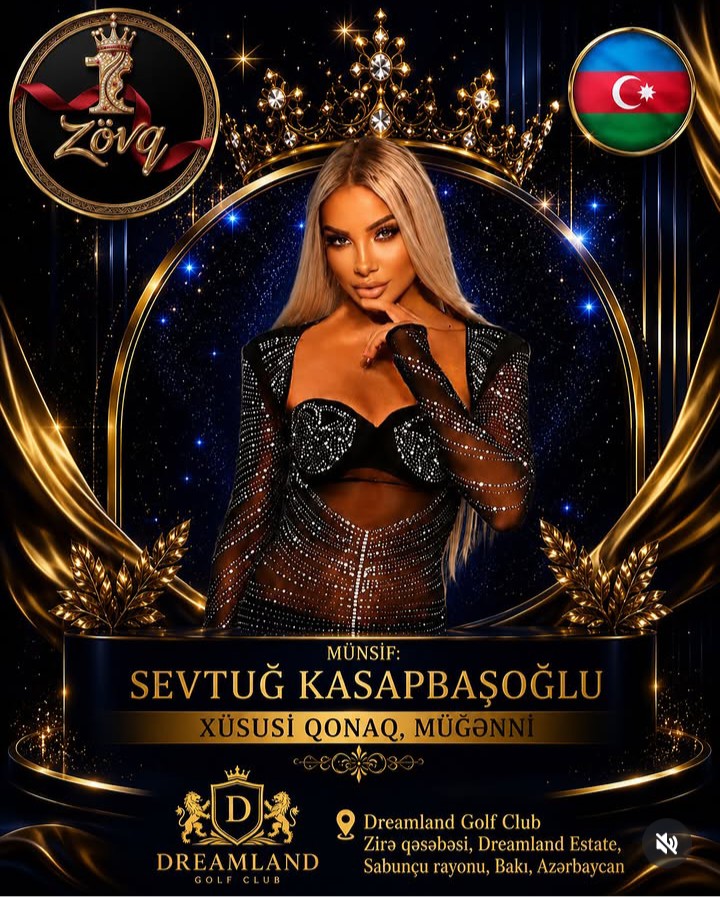 Azerbaycan'da Görkemli Gece: Sevtuğ Kasapbaşıoğlu Dreamland Golf Club'da Özel Konuk ve Jüri Üyesi Oldu