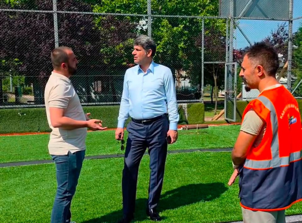 Kartepe Belediye Başkanı Kocaman Spor Yatırımlarını Yerinde İnceledi