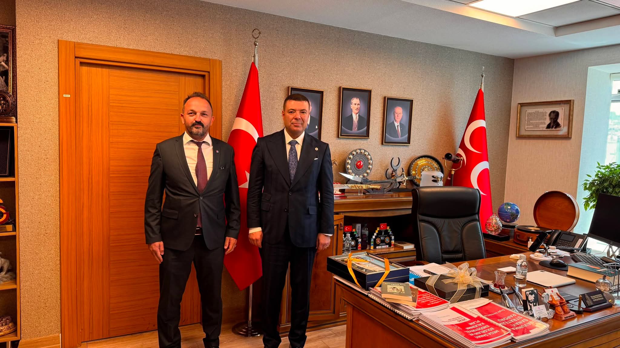 Körfez Ticaret Odası Heyeti, MHP Genel Başkan Yardımcısı Özgür Bayraktar'ı Ziyaret Etti