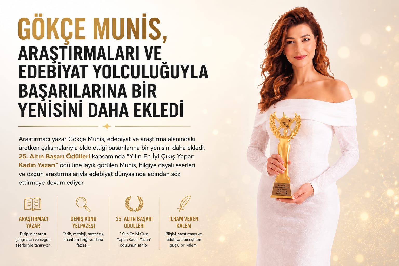 Gökçe Munis, Araştırmaları ve Edebiyat Yolculuğuyla Başarılarına Bir Yenisini Daha Ekledi