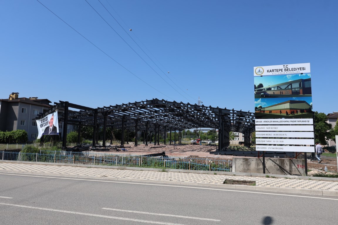 Kartepe'de Kapalı Pazar Alanlarına Bir Yenisi Daha Ekleniyor