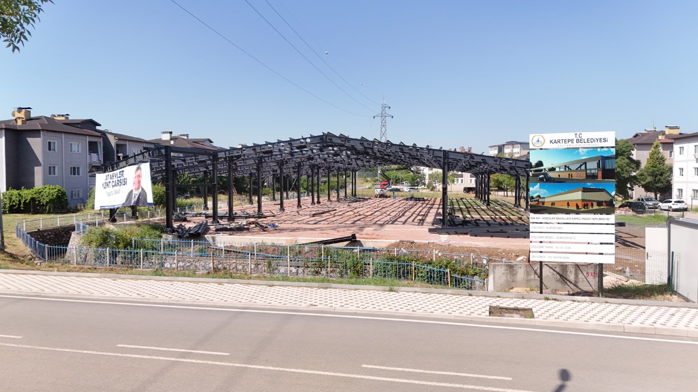 Kartepe'de Kapalı Pazar Alanlarına Bir Yenisi Daha Ekleniyor