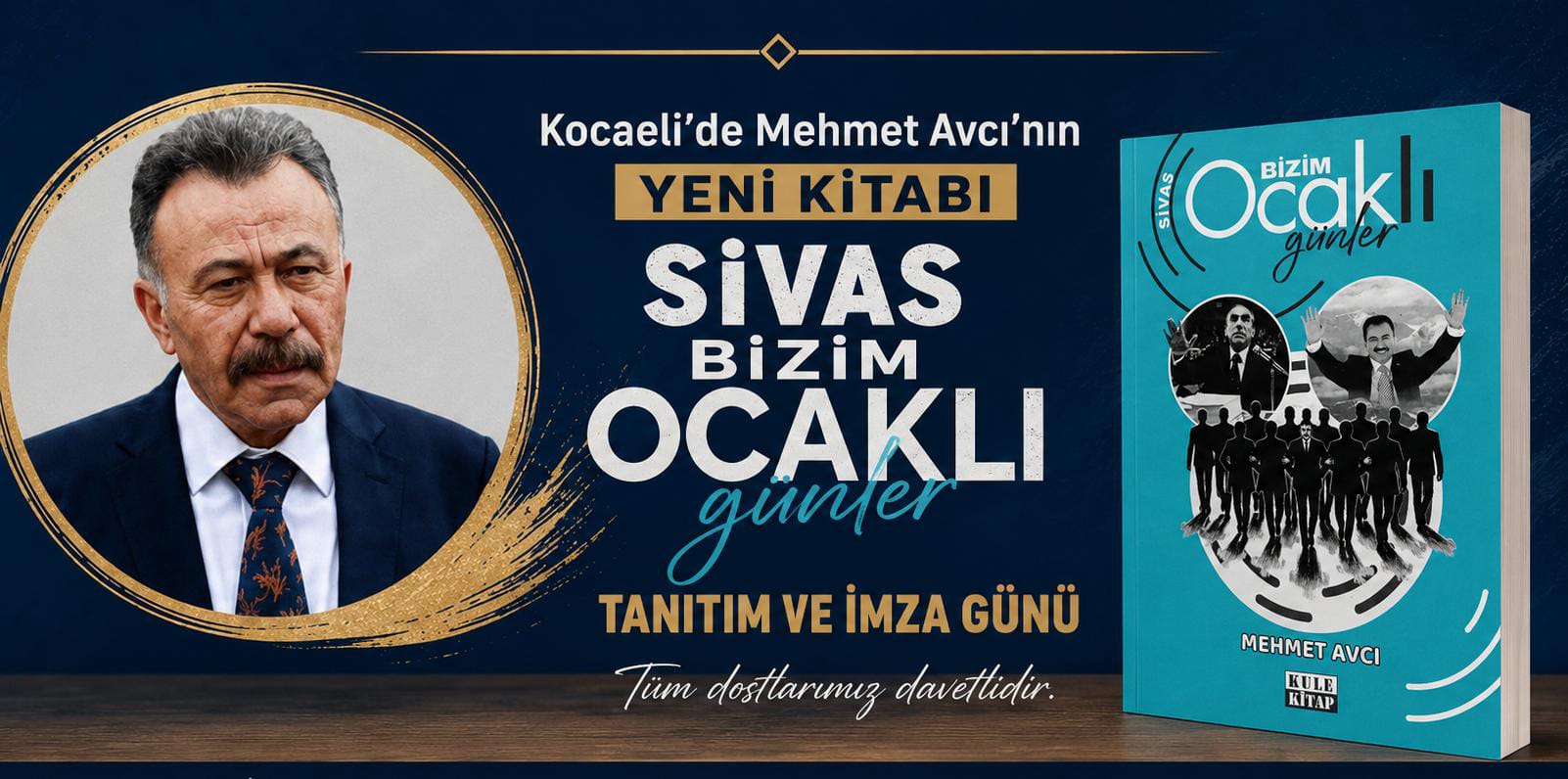 KOCAELİ’DE MEHMET AVCI’NIN YENİ KİTABI SİVAS BİZİM OCAKLI GÜNLER İÇİN İMZA GÜNÜ DÜZENLENDİ