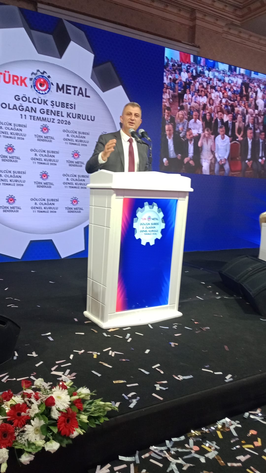 Türk Metal Sendikası Gölcük Şubesi 8. Olağan Kongresini Coşkuyla Yaptı