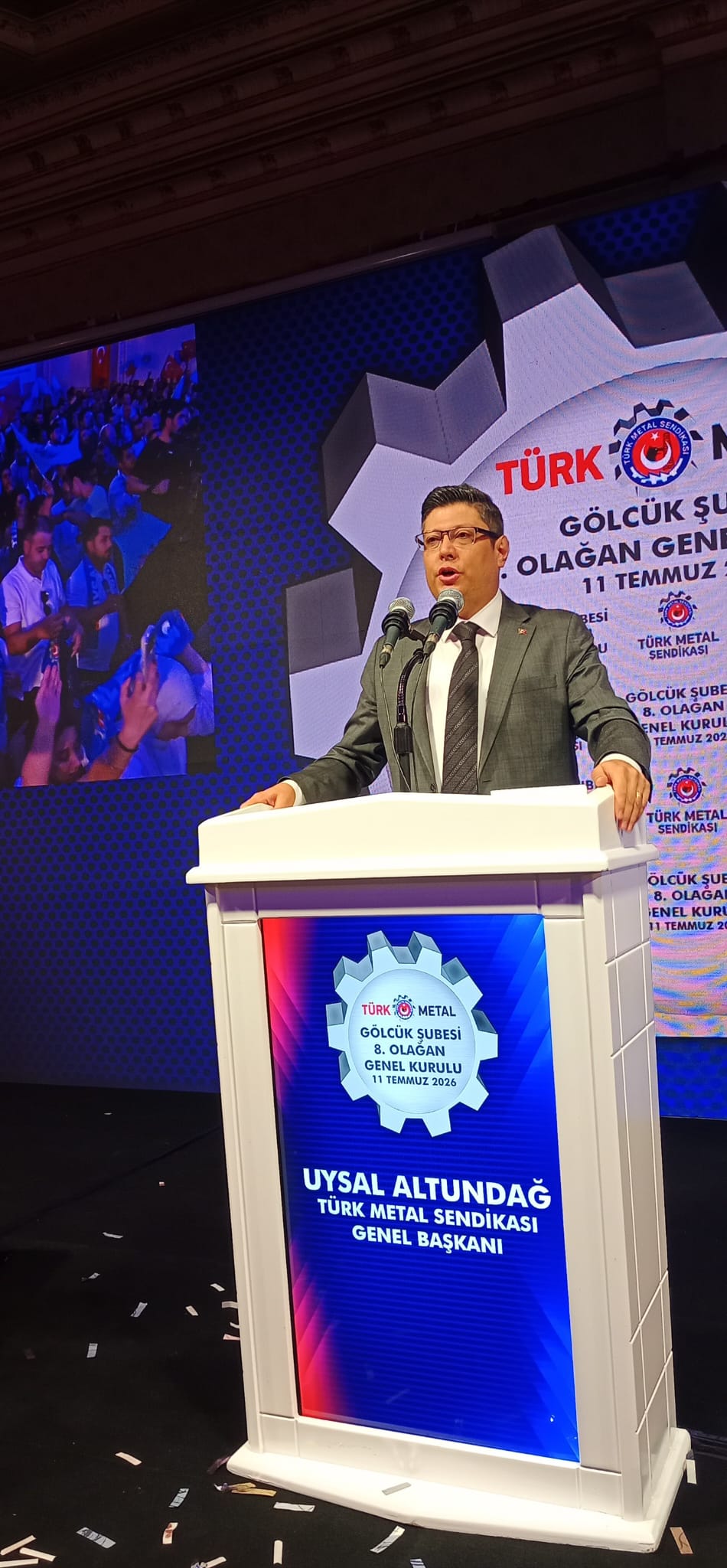 Türk Metal Sendikası Gölcük Şubesi 8. Olağan Kongresini Coşkuyla Yaptı