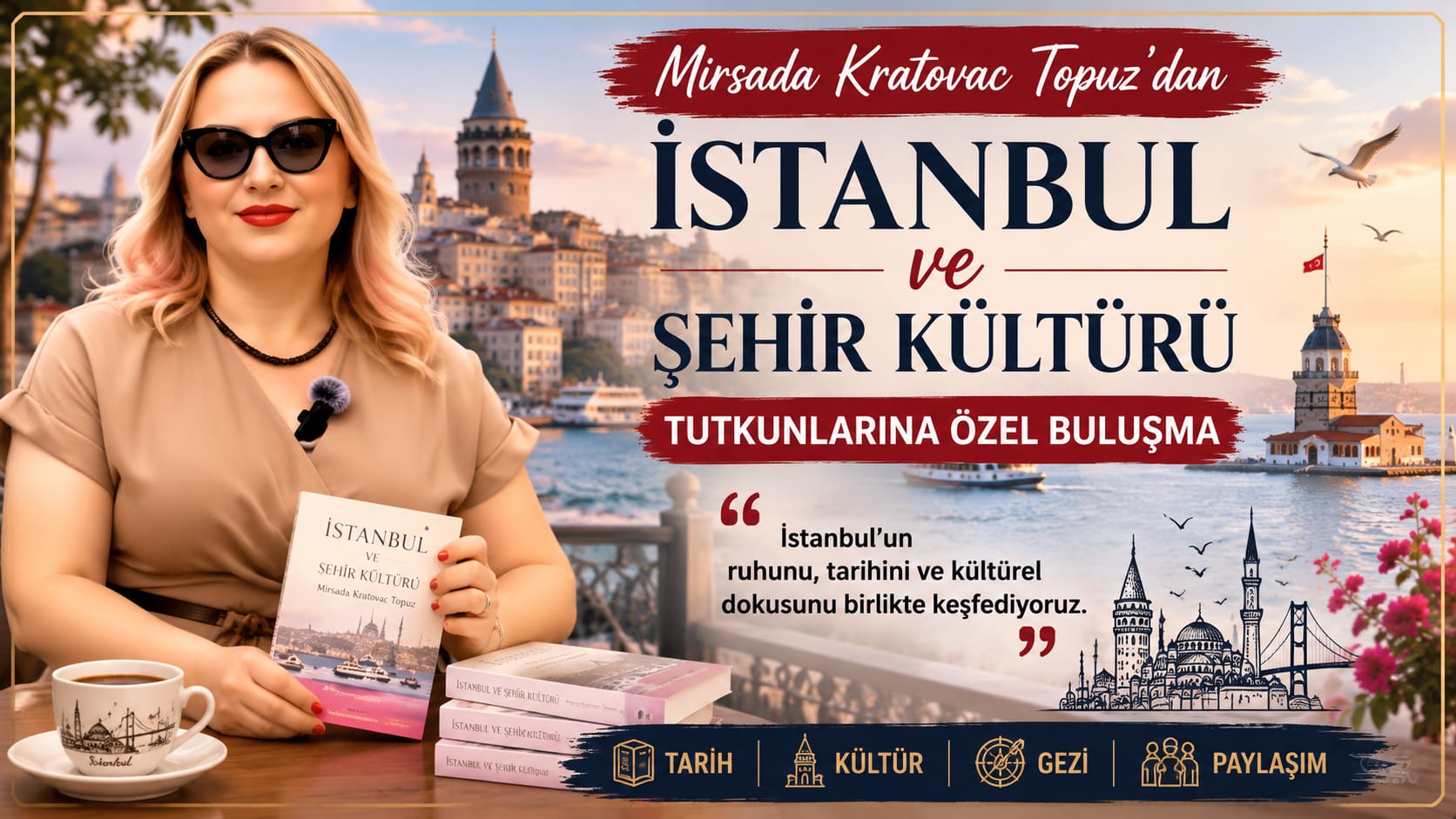 Mirsada Kratovac Topuz’dan İstanbul ve Şehir Kültürü Tutkunlarına Özel Buluşma