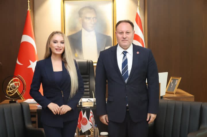 Yeşim Eryılmaz'dan Kuzey Kıbrıs Türk Cumhuriyeti Meclisi Başkanı Ziya Öztürkler'e Ziyaret