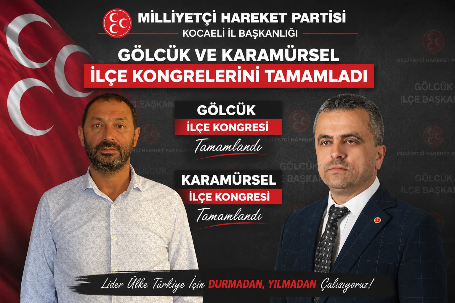 Milliyetçi Hareket Partisi Kocaeli İl Başkanlığı Gölcük ve Karamürsel İlçe Kongrelerini Tamamladı