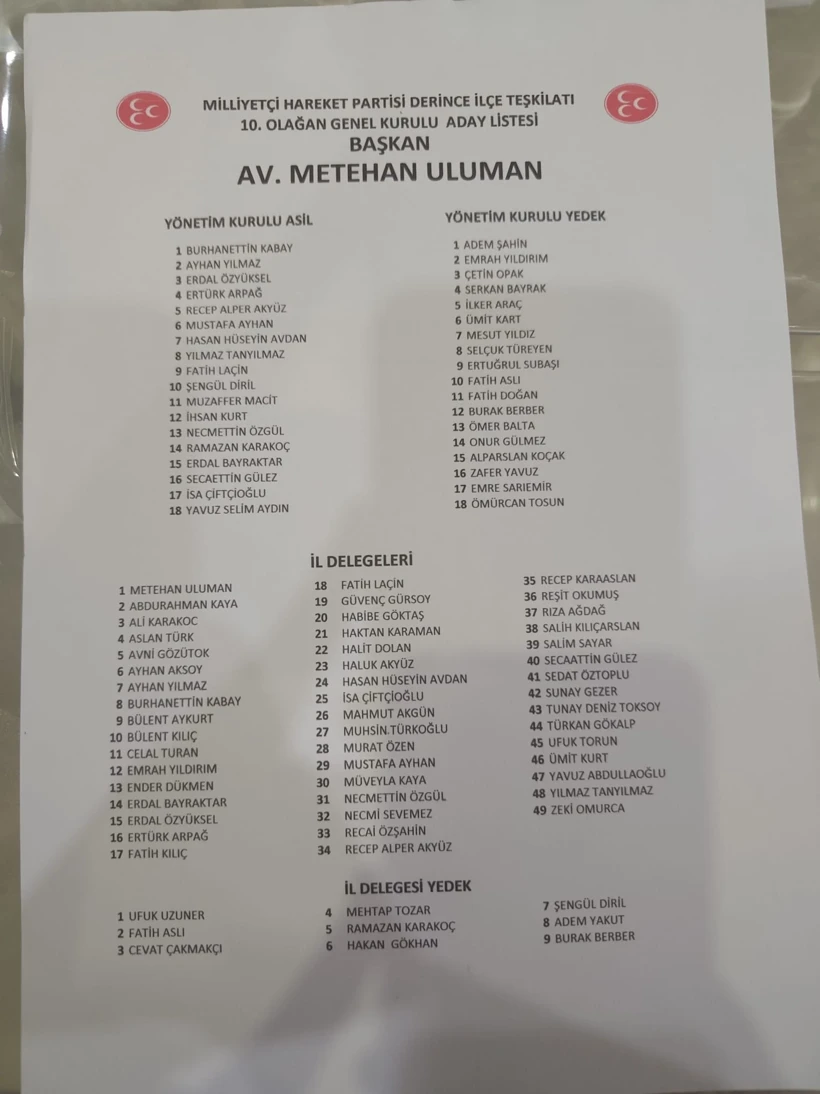 Milliyetçi Hareket Partisi Körfez ve Derince İlçelerinde Kongre Heyecanı Yaşandı